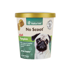NaturVet No Scoot™ Plus Pumpkin Soft Chew Cup 犬用防止肛門腺發炎配方保健品 60's